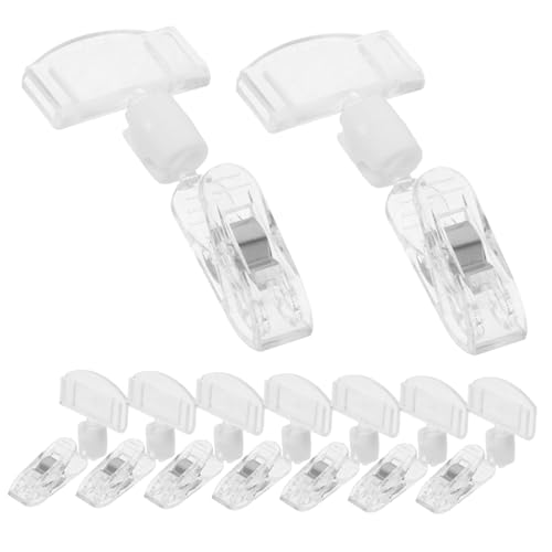 Homoyoyo Schilderclips 12er Set – Drehbare Preisclips Aus Transparentem Material Für Preisschilder Und Etiketten – Ideal Für Merchandising Und Verkaufsdisplays von Homoyoyo