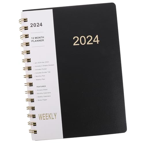Homoyoyo Tage Jahresplaner Notizbuch Spiralbindung Zeitmanagement Notizblock für Büro Schule Studenten Reise Tägliche Organisation Terminplanung Schwarz Homoyoyo Tage Jahresplaner Notizbuch Spiralbindung Zeitmanagement Notizblock für Büro Schule Studenten Reise Tägliche Organisation Terminplanung Schwarz von Homoyoyo