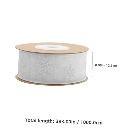 Homoyoyo Transparente Schneeflocken Dekoband Breit Weiches Formstabiles Geschenkband für Winter und Feiertagsdekoration Vielseitig für DIY Haaraccessoires und Festliche Verpackungen Homoyoyo Transparente Schneeflocken Dekoband Breit Weiches Formstabiles Geschenkband für Winter und Feiertagsdekoration Vielseitig für DIY Haaraccessoires und Festliche Verpackungen von Homoyoyo