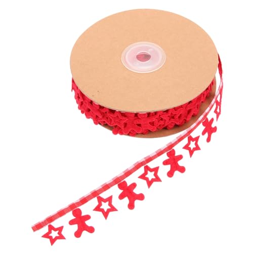 Homoyoyo Weihnachtliches Dekorationsband Rot Prägung Stern Lebkuchen Geschenkband zum Basteln Glatt Knitterfrei für Geschenkverpackung Baum Kranz Hochzeitsdeko Homoyoyo Weihnachtliches Dekorationsband Rot Prägung Stern Lebkuchen Geschenkband zum Basteln Glatt Knitterfrei für Geschenkverpackung Baum Kranz Hochzeitsdeko von Homoyoyo