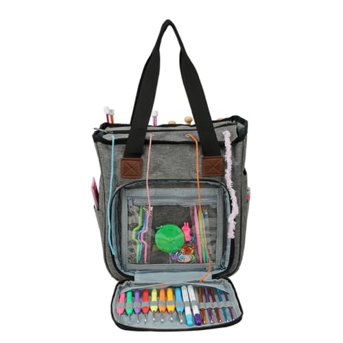 Homoyoyo Wollgarn Aufbewahrungstasche Kit Organizer für Strick und Häkelzubehör Schultertasche für Persönliche und Haushaltsartikel Unterwegs Homoyoyo Wollgarn Aufbewahrungstasche Kit Organizer für Strick und Häkelzubehör Schultertasche für Persönliche und Haushaltsartikel Unterwegs von Homoyoyo