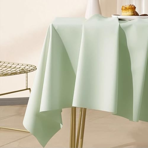 Homxi Tischdecke Garten Rechteckig,80 W x 120 L cm,Tischdecke Outdoor PVC Einfarbig Hellgrün Tischdeko Tisch Homxi Tischdecke Garten Rechteckig,80 W x 120 L cm,Tischdecke Outdoor PVC Einfarbig Hellgrün Tischdeko Tisch von Homxi