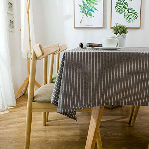 Homxi Tischdecke Quadratisch Groß 110 W x 110 L cm,Tischtuch Stehtisch Kaffee Streifen Baumwolle Tischdecke für Draußen Homxi Tischdecke Quadratisch Groß 110 W x 110 L cm,Tischtuch Stehtisch Kaffee Streifen Baumwolle Tischdecke für Draußen von Homxi