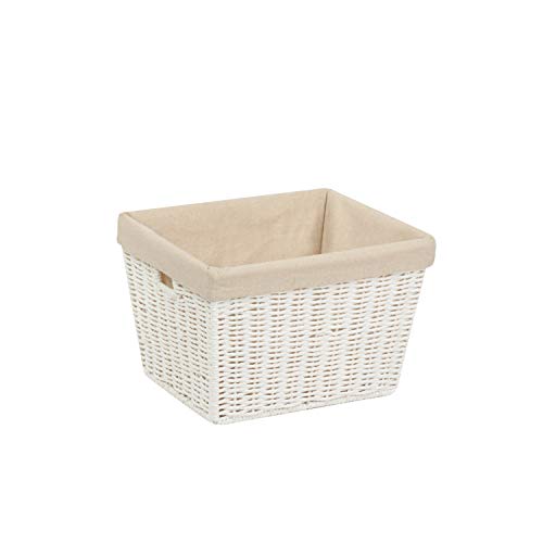 Honey Can Do Pergament-Kordelkorb mit Einsatz, Pergamentkordel, Weiß, Medium Basket von Honey-Can-Do