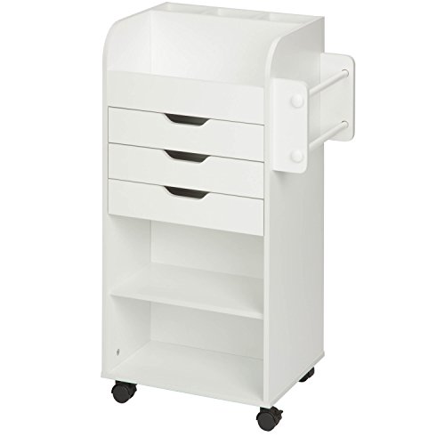 Honey-Can-Do Craft Storage Cart Aufbewahrungswagen für Bastelarbeiten, Papier, weiß, 19.13" x 33.62" von Honey-Can-Do