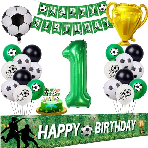 Fussball Luftballon 1. Geburtstag Grün Fußball 1 Geburtstag Hintergrund 1 Jahr Junge Fußball Ballon 1 Geburtstag Grün 1 Jahr Fußball Party Luftballon Junge 1. Party Deko Fussball 1. Tortendeko von Hongyantech