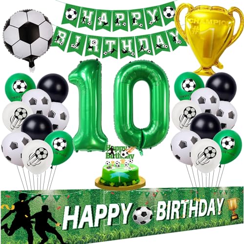 Fussball Luftballon 10. Geburtstag Grün Fußball 10 Geburtstag Hintergrund 10 Jahre Junge Fußball Ballon 10 Geburtstag Grün 10 Jahre Fußball Party 10. Fußball Ballons Fussball 10. Tortendeko von Hongyantech