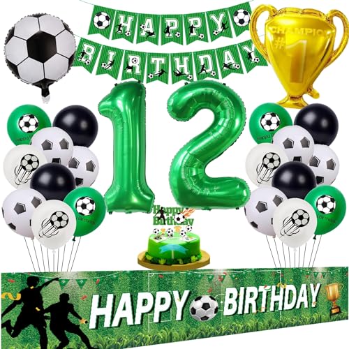 Fussball Luftballon 12. Geburtstag Grün Fußball 12 Geburtstag Hintergrund 12 Jahre Junge Fußball Ballon 12 Geburtstag Grün 12 Jahre Fußball Party 12. Fußball Ballons Fussball 12. Tortendeko von Hongyantech