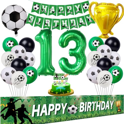 Fussball Luftballon 13. Geburtstag Grün Fußball 13 Geburtstag Hintergrund 13 Jahre Junge Fußball Ballon 13 Geburtstag Grün 13 Jahre Fußball Party 13. Fußball Ballons Fussball 13. Tortendeko von Hongyantech