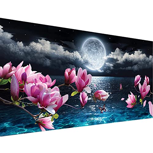 Hongyrjy Mond Diamond Painting für Erwachsene Großes Format-Mond Diamond Art Kits,5D Diamond Painting Mond als für Geschenk Zuhause Wanddekoration 16x28inch von Hongyrjy