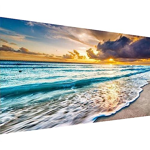 Hongyrjy Strand Diamond Painting für Erwachsene Großes Format-Strand Diamond Art Kits,5D Diamond Painting Strand als für Geschenk Zuhause Wanddekoration 16x28inch von Hongyrjy