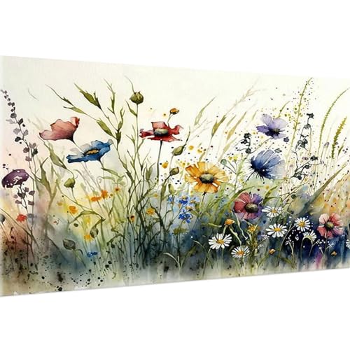 Hongyrjy Wildnis Blumen Diamond Painting Erwachsene Großes 40x60cm-Diamant Painting Bilder Erwachsene,Blumen Daiments Painting Erwachsene als für Geschenk Zuhause Wanddekoration von Hongyrjy