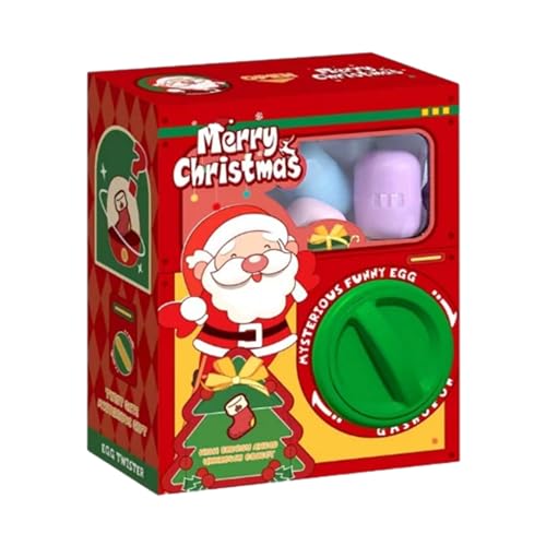 Honhoha Weihnachtsmann Twisters Kassette, Eier-Krallen-Maschine für Kinder, Verkaufsautomat, Weihnachtspreise Spielzeugmaschine, Interessante kreative Weihnachts-Eierklauenmaschine für Kinder von Honhoha