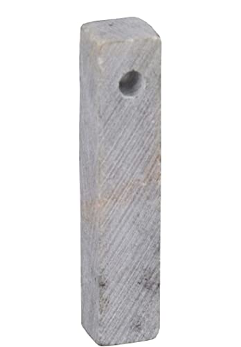Honsell 79413 - Speckstein Rohling mit Loch, Herz-Anhänger in der Farbe Light green, mit 4 mm Lochbohrung, ca. 4 x 4 x 1 cm groß, aus weichem Gestein, ideal auch für Kinder von Honsell