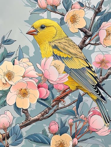 Hoobee 5D DIY Diamond Painting Vogel, Diamond Painting Bilder Tier, Diamond Painting Erwachsene, Vollbohrer Stickerei Kreuzstich Kunst Handwerk für Zuhause Wanddekoration 30x40 cm-16 von Hoobee