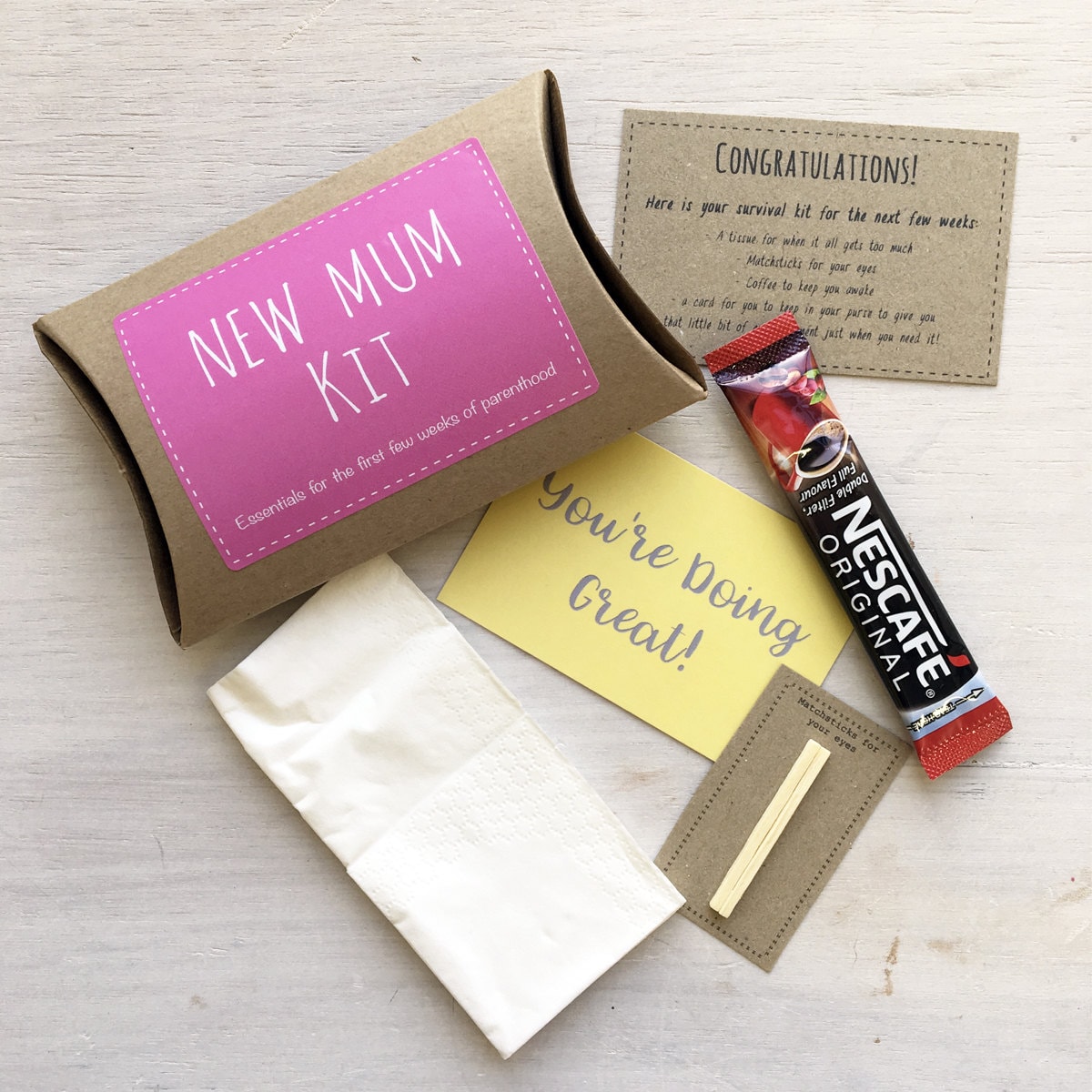 Neue Mama Survival Kit, Lustige Baby Shower Geschenke, Push Geschenk Für Mamas von Hoobynoo