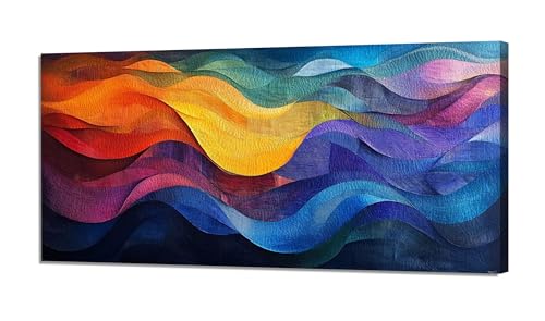 Malen Nach Zahlen Abstrakt Malen Nach Zahlen Erwachsene Groß 20x40cm, Paint by Numbers Bunt Malen nach Zahlen ab 9 Jahre, DIY Kreativ Bastelset Erwachsene mit 3 Pinsel und Acrylfarben, Wanddeko XH-590 von Hooixaag