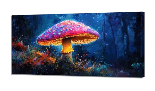 Malen Nach Zahlen Erwachsene, Malen Nach Zahlen Pilz Paint by Numbers, Wald Malen Nach Zahlen Kinder, DIY Handgemalt Ölgemälde Leinwand Bastelset, Deko Wohnzimmer Geschenk, Ohne Rahmen 20x40cm XH-605 von Hooixaag