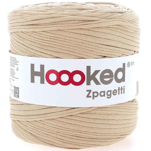 Hoooked Zpagetti Garn Textilgarn T-Shirt-Garn 120m Rolle (Beige Sand Töne) von Hooked