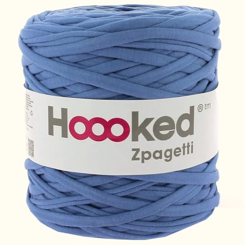 Hoooked Zpagetti Garn Textilgarn T-Shirt-Garn 120m Rolle (Blau Töne) von Hooked