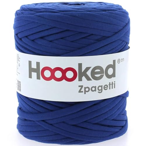 Hoooked Zpagetti Garn Textilgarn T-Shirt-Garn 120m Rolle (Dunkelblau Töne) von Hooked