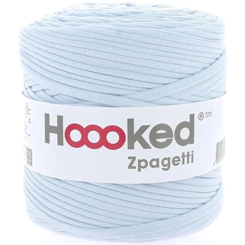 Hoooked Zpagetti Garn Textilgarn T-Shirt-Garn 120m Rolle (Hellblau Töne) von Hooked