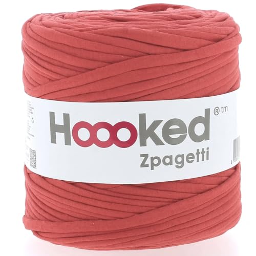 Hoooked Zpagetti Garn Textilgarn T-Shirt-Garn 120m Rolle (Rot Töne) von Hooked