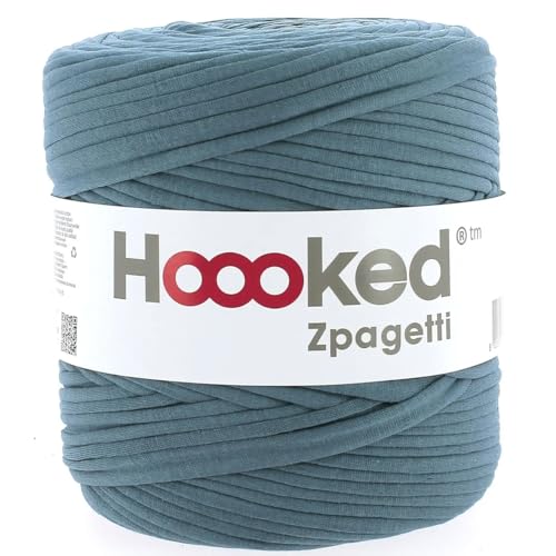 Hoooked Zpagetti Garn Textilgarn T-Shirt-Garn 120m Rolle (Türkis Töne) von Hooked