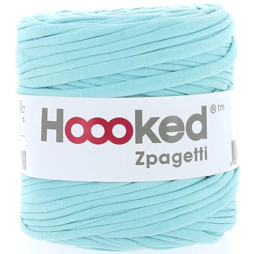 Hoooked Zpagetti Garn Textilgarn T-Shirt-Garn 120m Rolle (Türkis Töne) von Hooked