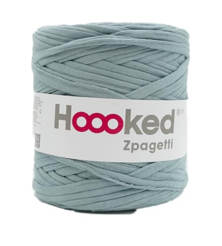 Hoooked Zpagetti Garn blau-grau Textilgarn T-Shirt-Garn 120m Rolle (Blau Grau Töne) von Hooked