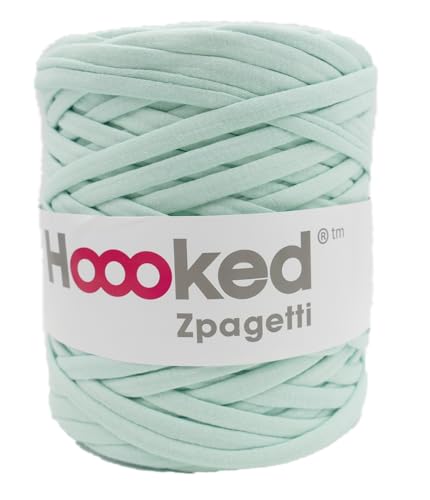 Hoooked Zpagetti Garn türkis mint,Textilgarn T-Shirt-Garn 120m Rolle (Mint Aqua) von Hooked