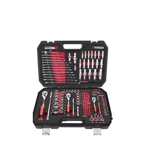 Hookurity Auto-Reparatur-Werkzeug-Set, Anti-Shedding, mechanisches Werkzeug-Set, Ratschenschlüssel, Spanner-Hülse(192 pcs Set) von Hookurity