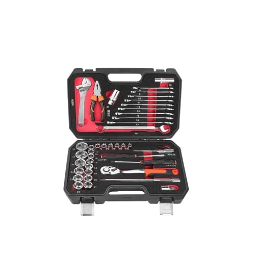 Hookurity Auto-Reparatur-Werkzeug-Set, Anti-Shedding, mechanisches Werkzeug-Set, Ratschenschlüssel, Spanner-Hülse(41 pcs Set) von Hookurity