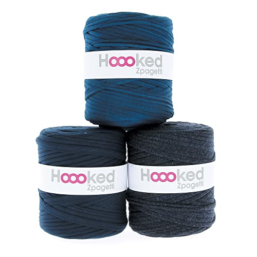 HOOOKED B.V. Garn ZPAGETTI BLU, Sailor Blue-Dark Blue Shades, Einheitsgröße von Hoooked