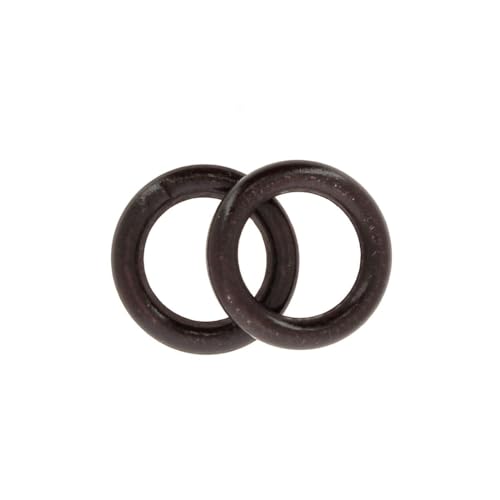 Holzringe Brown 56mm-10mm set of 2 von Hoooked