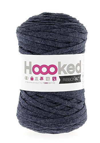 Hoooked Garn (Riverside Jeans) - Bändchengarn - Acryl - Blau - Yarn von Hoooked