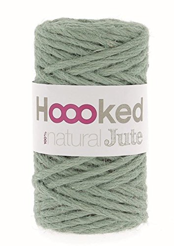 Hoooked Natural Jute Textilgarn 45 m Rolle (Serenity Mint) von Hoooked