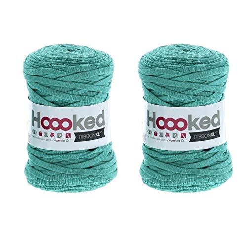 Hoooked Ribbon XL-Garn (2er-Pack) - Happy Mint (RXL SP7) von Hoooked