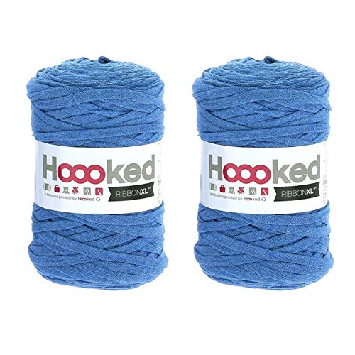 Hoooked Ribbon Xl Garn, Imperial Blue von Hoooked