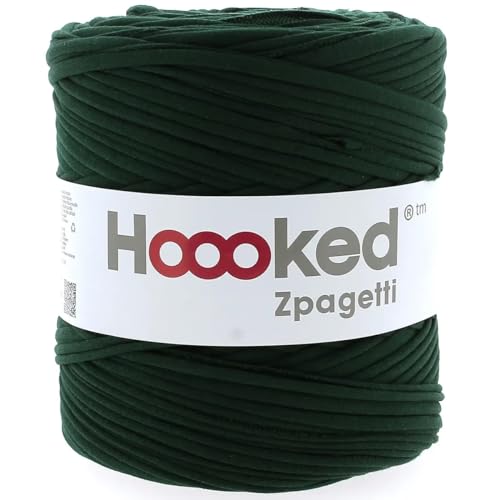 Hoooked Zpagetti Textilgarn 120 m Rolle (dunkelgrün) von Hoooked