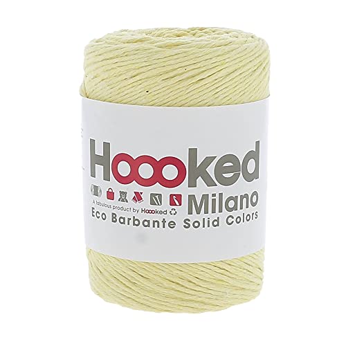 R400 Eco Barbante Milano Popcorn-Baumwollgarn, 204 m, 200 g von Hoooked