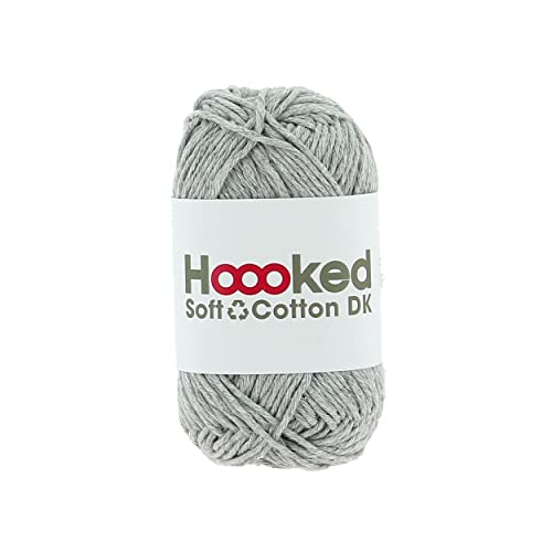 Soft Cotton DK New York Grey 50g. von Hoooked