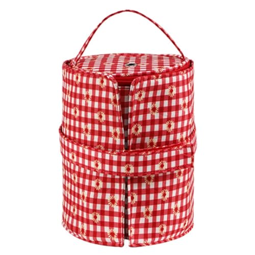 Hopbucan Kleine Garn-Aufbewahrungstasche, Tragbar, Gestrickte Wolltaschen für Nähwerkzeuge, Zubehör, Geschenk, Rot Hopbucan Kleine Garn-Aufbewahrungstasche, Tragbar, Gestrickte Wolltaschen für Nähwerkzeuge, Zubehör, Geschenk, Rot von Hopbucan