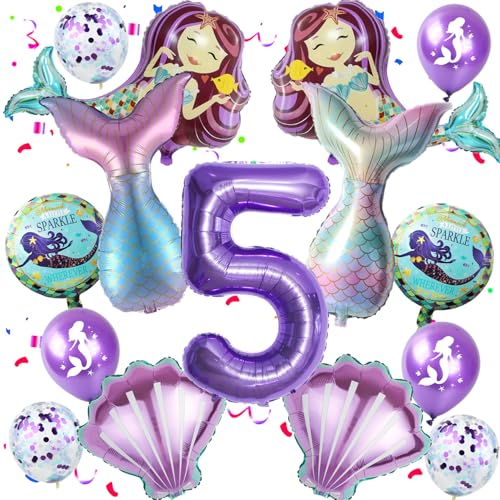 Deko 5. Geburtstag Mädchen Meerjungfrauen Luftballons 5. Geburtstag Mädchen Meerjungfrau Deko, Folienballon 5 Themen Ballons für 5 Jahre Party dekoration Deko 5. Geburtstag Mädchen Meerjungfrauen Luftballons 5. Geburtstag Mädchen Meerjungfrau Deko, Folienballon 5 Themen Ballons für 5 Jahre Party dekoration von Hopewey
