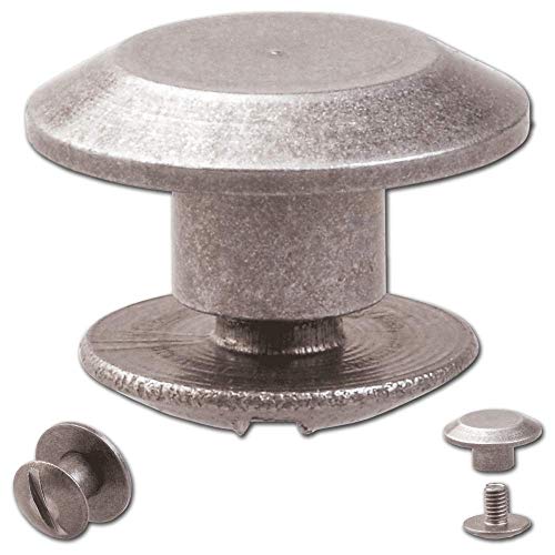 Hoppe & Masztalerz 25 Schraubnieten Gürtelschrauben Buchschrauben Chicagoschrauben Nieten zum Schrauben 3MM Nickel-antik Hoppe & Masztalerz 25 Schraubnieten Gürtelschrauben Buchschrauben Chicagoschrauben Nieten zum Schrauben 3MM Nickel-antik von Hoppe & Masztalerz