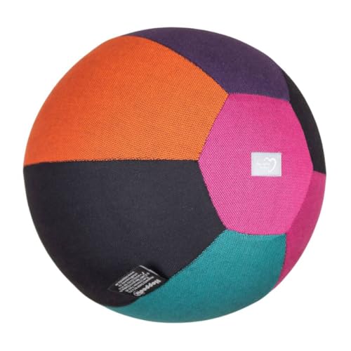 Hoppediz Luftballon-Hülle, praktischer Handtaschen Ball, Spielspaß für unterwegs und zuhause, schnell aufgepustet, Geschenkidee, 2 Luftballons inklusive, Design TS Hamburg, Ø 25 cm von Hoppediz