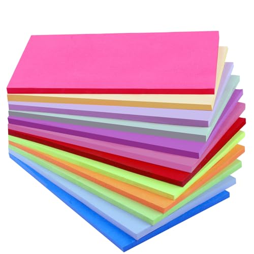 Haftnotizen, 420 Stück Sticky Notes, Groß Haftnotizen Pastell, Haftnotizen Klebezettel, Bunt Selbstklebende Klebezettel, Klebezettel Zum Beschriften für Schule, Zuhause, Büro - 76 x 127mm von Hopton