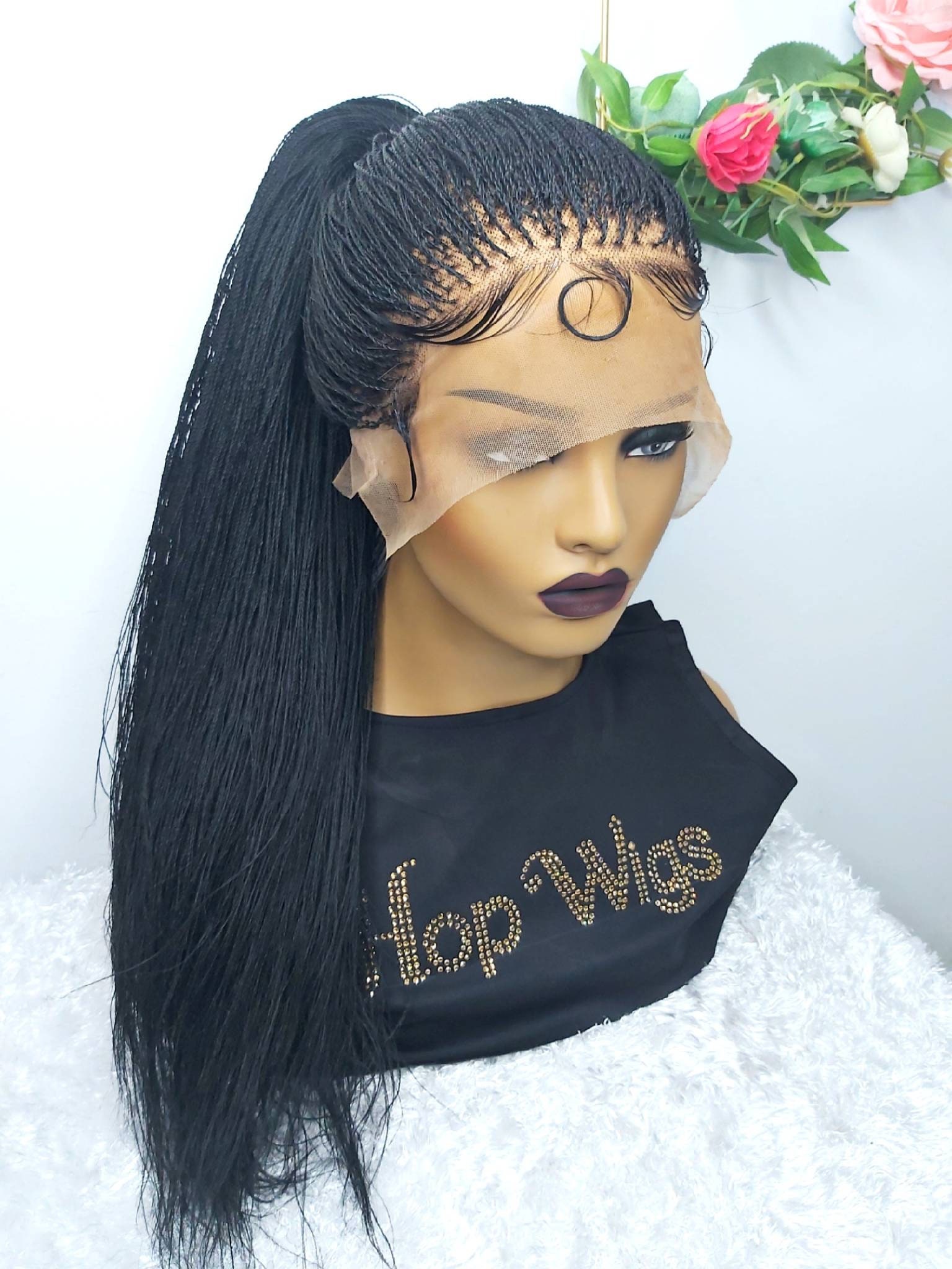 Vorbestellung, Micro Senegalese Twist, Vorbestellung Perücke, Kostenloser Versand, Volle Spitze, Perücke Für Schwarze Frauen, Box Zöpfe von Hopwigs