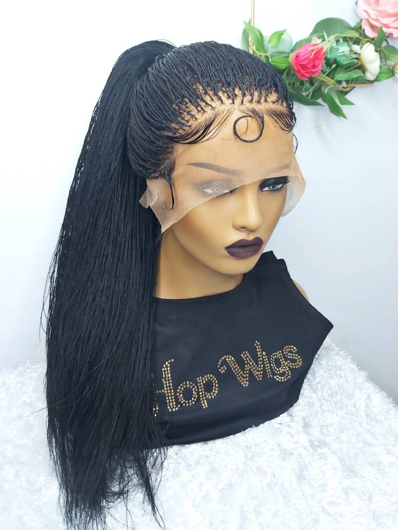 Vorbestellung, Micro Senegalese Twist, Vorbestellung Perücke, Kostenloser Versand, Volle Spitze, Perücke Für Schwarze Frauen, Box Zöpfe von Hopwigs