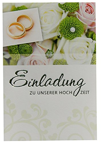 Einladungskarten Klappkarten zur Hochzeit ohne Innentext 91-H2707 von Horn